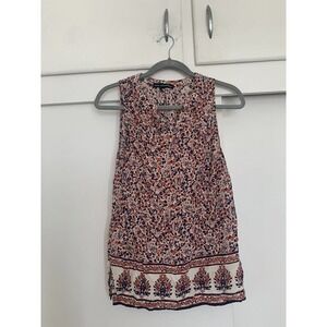 - Ava Christine Women Floral Sleeveless Blouse Small spring, summer classy light